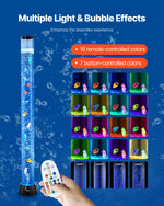 VEVOR Bubble Tube Lamp 16 Color 120 cm Sensory Aquarium Lamp for Relief Calming