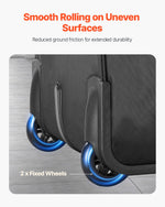 VEVOR Rolling Laptop Bag 17.3 Inch / 43,9 cm Wheeled Computer Bag for Women & Men Black