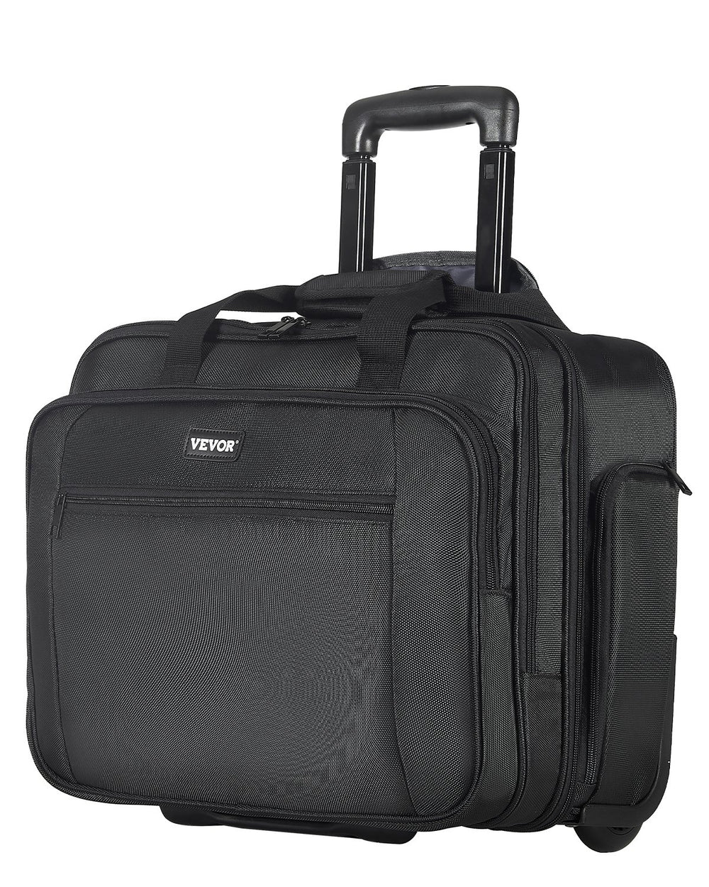 VEVOR Rolling Laptop Bag 17.3 Inch / 43,9 cm Wheeled Computer Bag for Women & Men Black