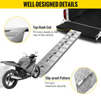 VEVOR 152.4 x 30.5 cm Aluminum Trailer Ramps 2721.6 kg Total Beavertail Hook End 1 Pair 2 Ramps