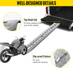 VEVOR 213.4 cm x 35.6 cm Aluminum Loading Ramps 2721.6 kg Car Trailer Truck Hook End 1 Pair