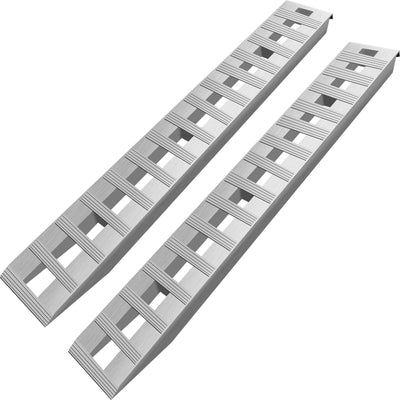 VEVOR 213.4 cm x 35.6 cm Aluminum Loading Ramps 2721.6 kg Car Trailer Truck Hook End 1 Pair