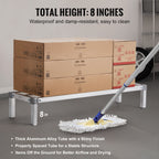 VEVOR Aluminum Dunnage Rack, 48” x 14” Commercial Food Floor Rack, 8” Off the Floor, 1000 lbs Capacity All-Welded Aluminum Storage Rack, for Storage in Restaurants, Kitchens, Garages and Vehicles