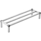 VEVOR Aluminum Dunnage Rack, 48” x 14” Commercial Food Floor Rack, 8” Off the Floor, 1000 lbs Capacity All-Welded Aluminum Storage Rack, for Storage in Restaurants, Kitchens, Garages and Vehicles