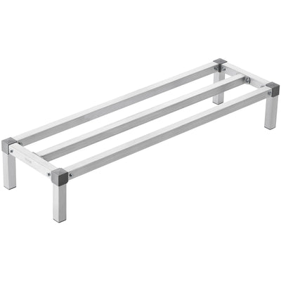 VEVOR Aluminum Dunnage Rack, 48” x 14” Commercial Food Floor Rack, 8” Off the Floor, 1000 lbs Capacity All-Welded Aluminum Storage Rack, for Storage in Restaurants, Kitchens, Garages and Vehicles