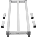 VEVOR Aluminum Dunnage Rack, 48” x 14” Commercial Food Floor Rack, 8” Off the Floor, 1000 lbs Capacity All-Welded Aluminum Storage Rack, for Storage in Restaurants, Kitchens, Garages and Vehicles