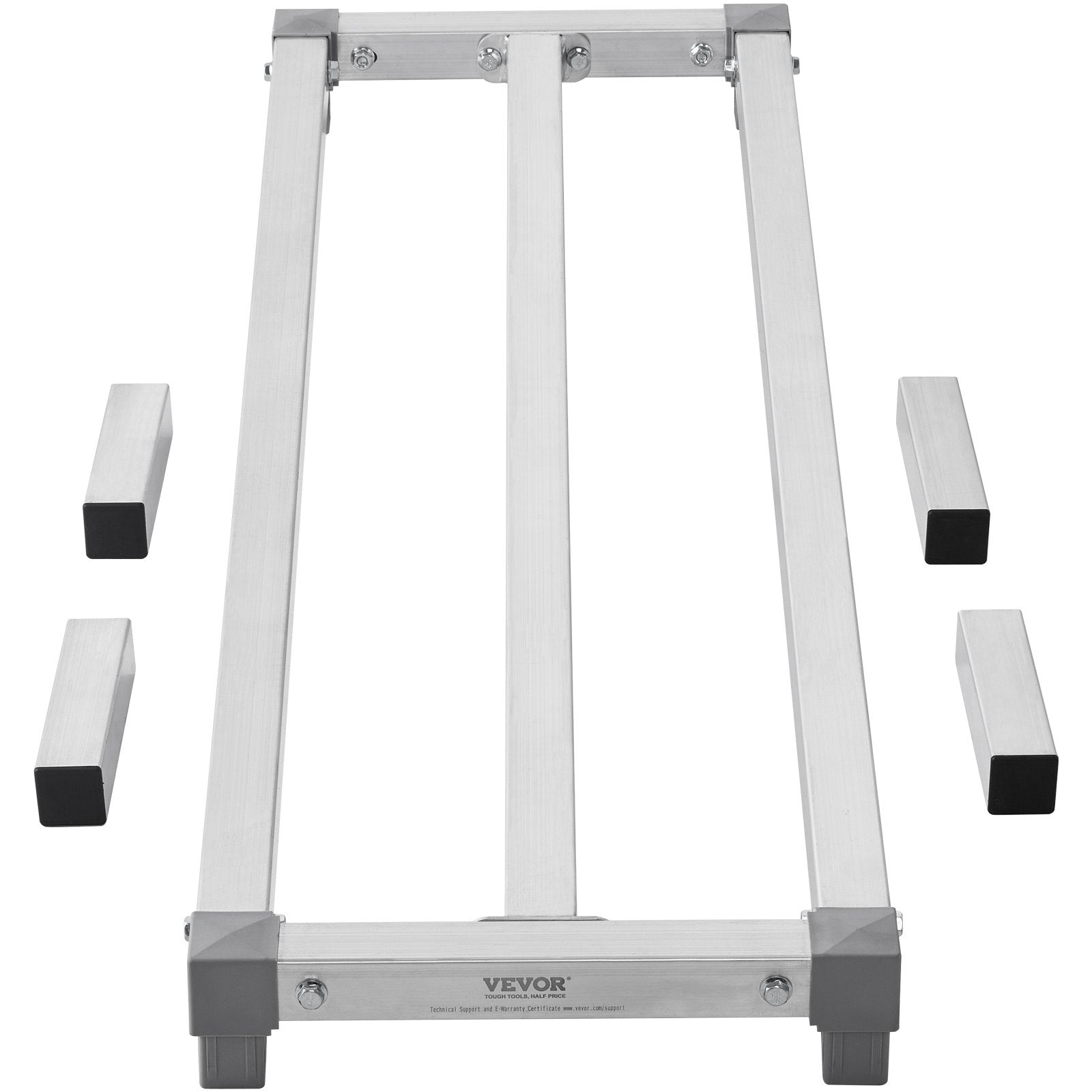 VEVOR Aluminum Dunnage Rack, 48” x 14” Commercial Food Floor Rack, 8” Off the Floor, 1000 lbs Capacity All-Welded Aluminum Storage Rack, for Storage in Restaurants, Kitchens, Garages and Vehicles