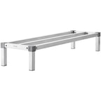 VEVOR Aluminum Dunnage Rack, 48” x 14” Commercial Food Floor Rack, 8” Off the Floor, 1000 lbs Capacity All-Welded Aluminum Storage Rack, for Storage in Restaurants, Kitchens, Garages and Vehicles