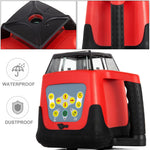 VEVOR Laser Level Green Beam Self Rotating Leveling Kit Automatic Professional  Heavy Laser Tool with Receiver Remote Control Carrying Case