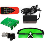 VEVOR Laser Level Green Beam Self Rotating Leveling Kit Automatic Professional  Heavy Laser Tool with Receiver Remote Control Carrying Case