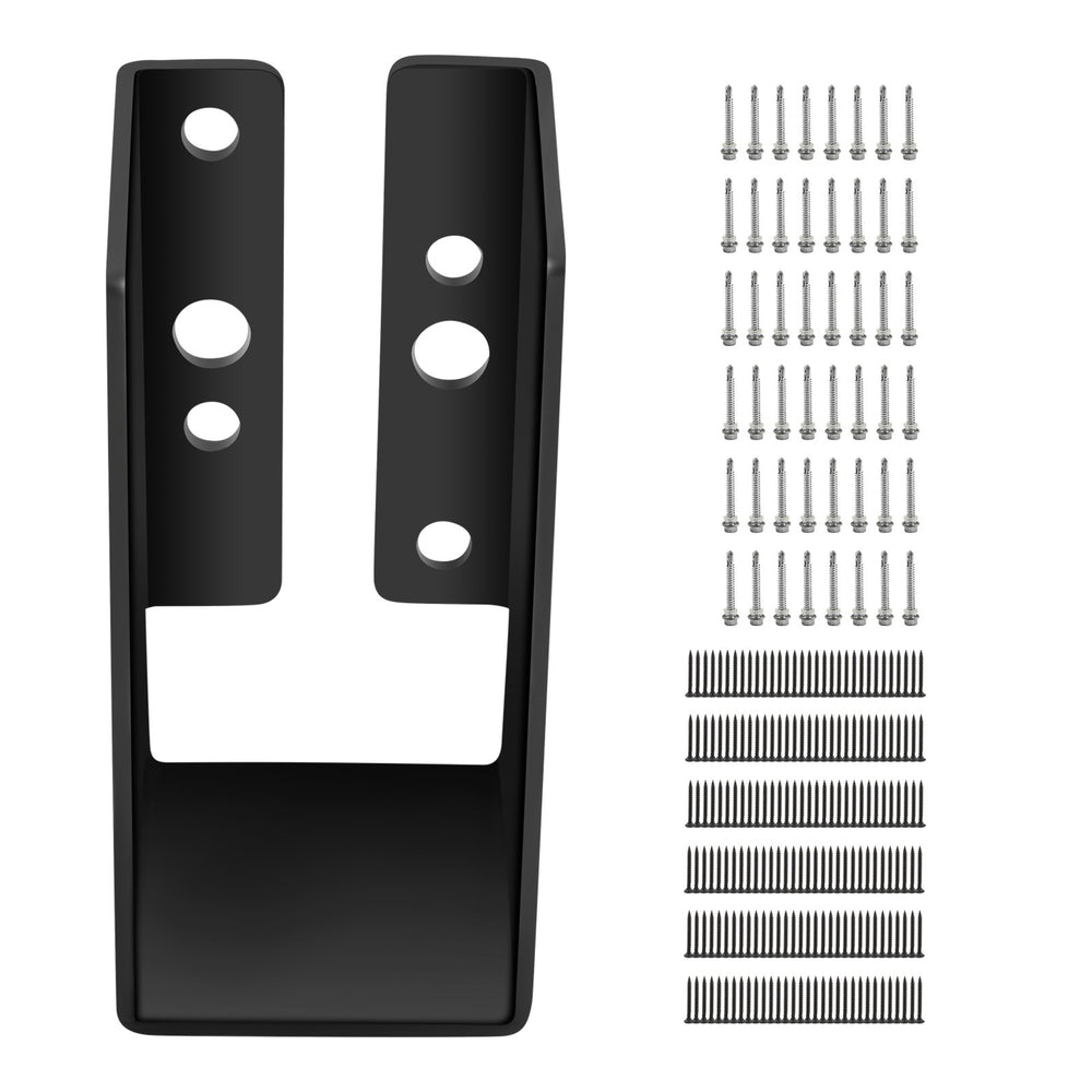VEVOR Concealed Joist Hanger, 2"x4" Outdoor Accent Concealed-Flange, Pack of 24 Concealed Joist Bracket, Q235 Steel Plate Powder-Coated Concealed Face Mount Joist Hanger Inner 40x91 mm for Beam Swing