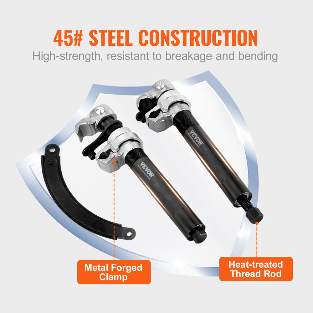 VEVOR Coil Spring Compressor Tool, 2 pcs Heavy Duty Macpherson Strut Spring Compressor Set, 1200.2 kg Strut Spring Compressor with Safety Bracket and Carrying Case, for Car Truck ATV UTV