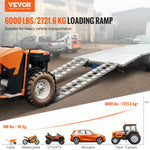 VEVOR 182.9x38.1 cm Aluminum Ramps 2721.6 kg Capacity Loading Ramps 2PCS