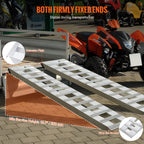 VEVOR 182.9x38.1 cm Aluminum Ramps 2721.6 kg Capacity Loading Ramps 2PCS