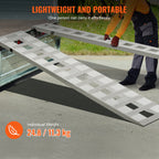 VEVOR 182.9x38.1 cm Aluminum Ramps 2721.6 kg Capacity Loading Ramps 2PCS