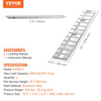 VEVOR 182.9x38.1 cm Aluminum Ramps 2721.6 kg Capacity Loading Ramps 2PCS