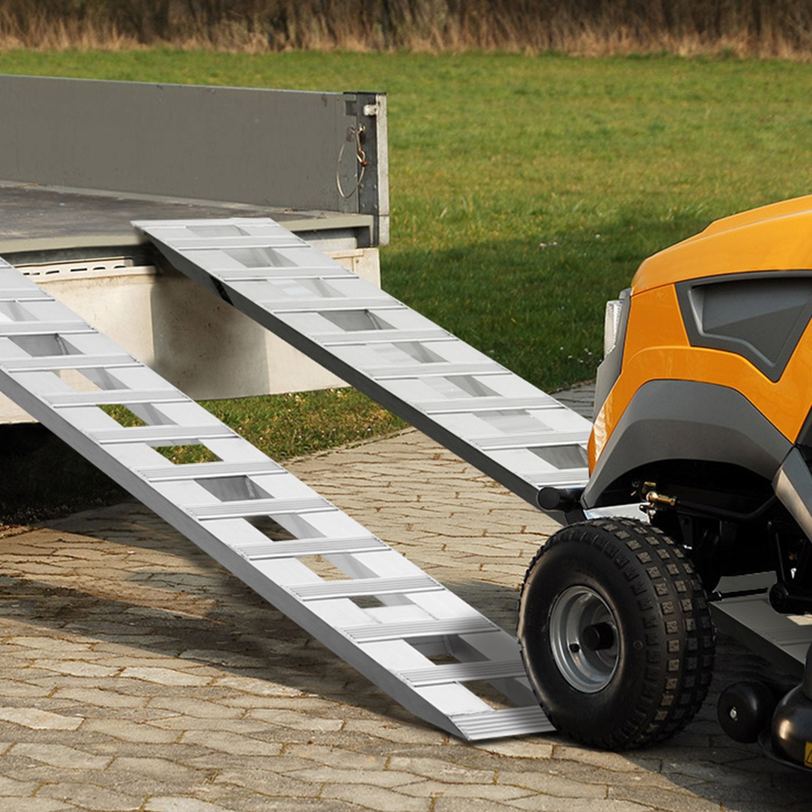 VEVOR 182.9x38.1 cm Aluminum Ramps 2721.6 kg Capacity Loading Ramps 2PCS