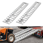 VEVOR Loading Ramps, 2 Pcs 2400 x 380 mm, Durable Aluminum and Heavy-Duty Trailer Ramp Set with Anti-Slip Plates, 2721.6 kg Combined Capacity, for Carts, Farm Tractors, ATVs, Lawn Mowers, Motorcycles