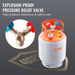 VEVOR Refrigerant Recovery Reclaim 13.6 kg Cylinder Tank with Floating Switch