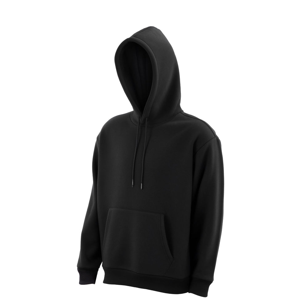 VEVOR Men Pullover Hoodie, Medium Size, Fleece Long Sleeve Comfy Casual Basic Pullover Hooded Sweatshirt, Warm & Skin-friendly, Practical & Trendy, Black Hoodie with Large Pocket for Fall & Winter