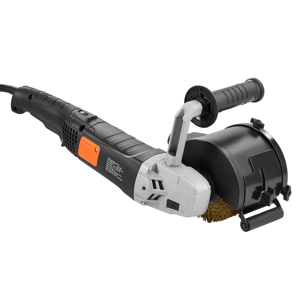 VEVOR Burnishing Polishing Machine, 1300W 6 Variable Speed Surface Conditioning Tool, Handheld Electric Metal Burnishing Machine with Steel Wire Burnishing Wheel for Stainless Steel, Metal