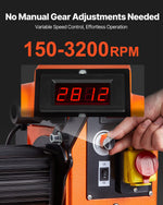 VEVOR Woodworking Lathe, 1100W / 1.5 HP, Wood Lathe Machine with 150 to 3200 RPM Variable Speed, 406 x 1020 mm Workbench, Brushless DC Motor, Cast Iron Body, Tool Rest, for Medium to Large Projects Woodworking
