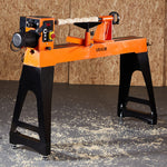 VEVOR Woodworking Lathe, 1100W / 1.5 HP, Wood Lathe Machine with 150 to 3200 RPM Variable Speed, 406 x 1020 mm Workbench, Brushless DC Motor, Cast Iron Body, Tool Rest, for Medium to Large Projects Woodworking