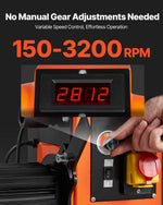 VEVOR Woodworking Lathe, 1500W / 2 HP, Wood Lathe Machine with 0 to 3200 RPM Variable Speed, 457 x 1020 mm Workbench, Brushless DC Motor, Cast Iron Body, Tool Rest, for Medium to Large Projects Woodworking