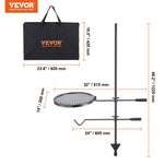 VEVOR Swivel Campfire Grill Heavy Duty Steel Open Fire Cooking Grate Adjustable