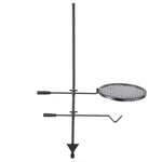 VEVOR Swivel Campfire Grill Heavy Duty Steel Open Fire Cooking Grate Adjustable
