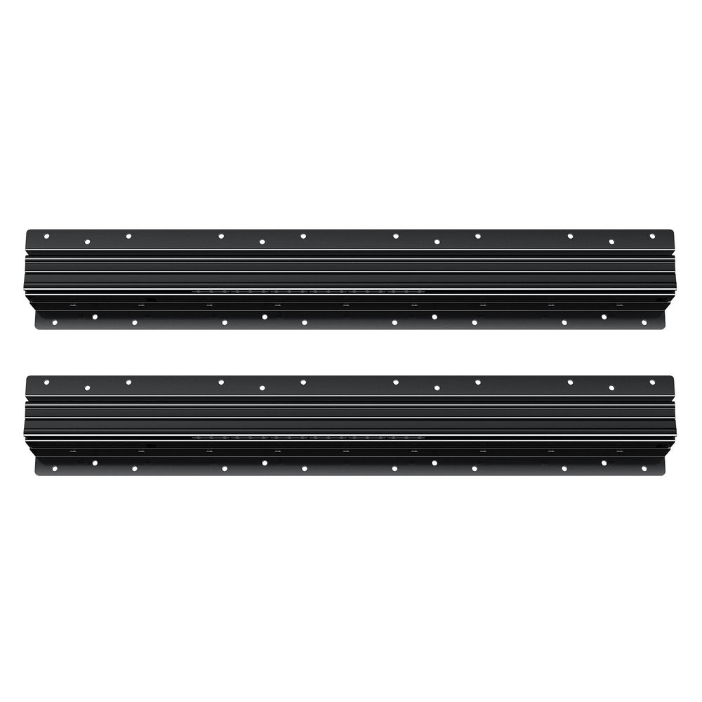 VEVOR Undermount Drawer Slides, 24 inch, Full Extension Ball Bearing Under Stair Cabinet Rails, 260 LB Load Capacity Heavy Duty Bottom Stair Cabinet Glides Track Runners,for DIY Replacement, Black