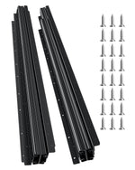VEVOR Undermount Drawer Slides, 40 inch, Full Extension Ball Bearing Under Stair Cabinet Rails, 260 LB Load Capacity Heavy Duty Bottom Stair Cabinet Glides Track Runners,for DIY Replacement, Black