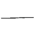 VEVOR Undermount Drawer Slides, 40 inch, Full Extension Ball Bearing Under Stair Cabinet Rails, 260 LB Load Capacity Heavy Duty Bottom Stair Cabinet Glides Track Runners,for DIY Replacement, Black