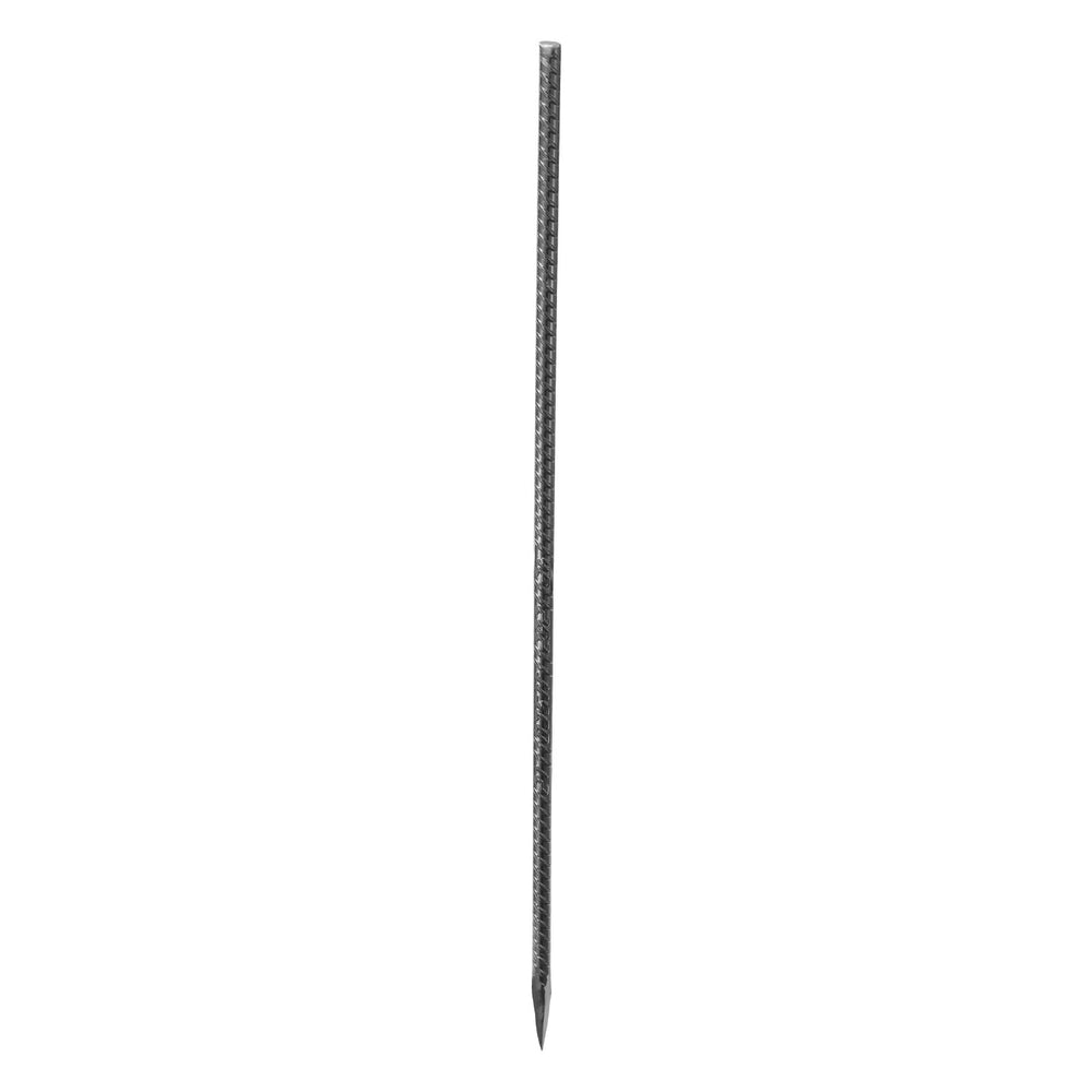VEVOR Rebar Stakes, 609,6 mm / 24-Inch, Heavy-Duty 0.47 in Diameter, Straight Galvanized Steel Ground Anchors with Chisel Point End & Rust-Resistant Coating, for Gardening Support, Fence, Camping Tents (20-Pack)