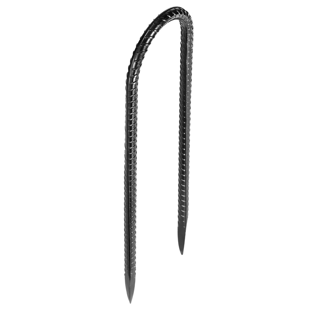 VEVOR 254x55,88mm / 10-Inch 12 Pack Rebar Stakes Heavy Duty U Shape Galvanized Ground Anchors