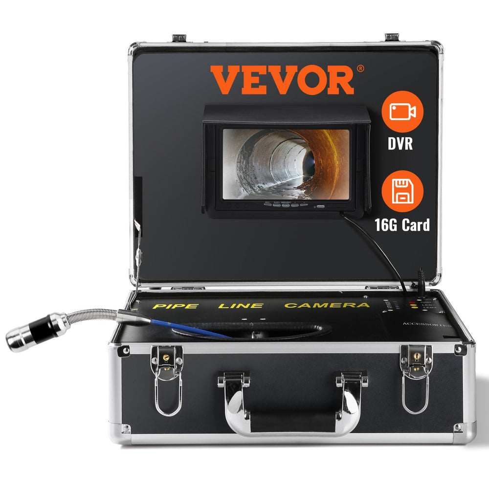 VEVOR Sewer Camera Pipe Inspection Camera 17.8 cm Screen 1000TVL Camera 20.1m