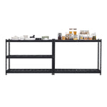 VEVOR Storage Shelves, 3000 lbs, 5 Tier Heavy Duty Garage Shelving, 20" D x 48" W x 72" H Adjustable Metal Shelves for Industrial Shelving Unit Utility Shelf, for Kitchen, Warehouse, Basement, Black