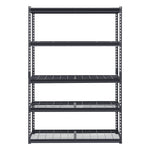 VEVOR Storage Shelves, 3000 lbs, 5 Tier Heavy Duty Garage Shelving, 20" D x 48" W x 72" H Adjustable Metal Shelves for Industrial Shelving Unit Utility Shelf, for Kitchen, Warehouse, Basement, Black