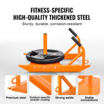 VEVOR Weight Training Pull Sled, Fitness Strength Speed Training Sled with Handle, Steel Power Sled Workout Equipment for Athletic Exercise & Speed Improvement, Suitable for 1"&2" Weight Plate, Orange