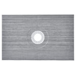 VEVOR Shower Curb Kit, 1524x965mm Shower Pan Kit with 160mm Central Drain, Lightweight EPS Shower Installation Kits with 2 Waterproof Cloths, Shower Pan Slope Sticks Fit for Bathroom