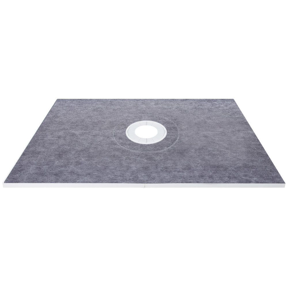 VEVOR Waterproofing Shower Kit Shower Kit Tray 48''x72'' w/ Central Drain ABS