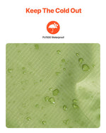 VEVOR Camping Blanket 2x1,5m (79" x 59") Wearable Warm Stadium Blanket Outdoor Light Green