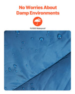 VEVOR Camping Blanket 1.9 x 1.32 m (75" x 52") Wearable Warm Stadium Blanket Outdoor Printed