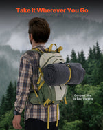 VEVOR Wool Camping Blanket 1,62x2,23m / 64" x 88" Warm for Camping Hiking Travel Dark Grey