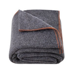 VEVOR Wool Camping Blanket 1,62x2,23m / 64" x 88" Warm for Camping Hiking Travel Dark Grey