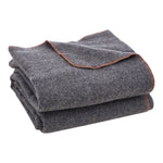 VEVOR Wool Camping Blanket 1,62x2,23m / 64" x 88" Warm for Camping Hiking Travel Dark Grey