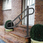 VEVOR Single Post Handrail for Outdoor 1-3 Step 102.9 cm Stair Handrail Floor Mount