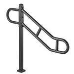 VEVOR Single Post Handrail for Outdoor 1-3 Step 102.9 cm Stair Handrail Floor Mount