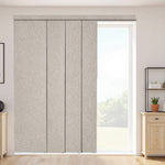 VEVOR Panel Track Blinds, Extendable Track from 116 cm to 218 cm W, Trimmable Panel Curtains Up to 243cm H, Vertical Blackout Panel Blinds for Sliding Doors, Patio Doors, Room Divider, Windows, Brown