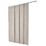 VEVOR Panel Track Blinds, Extendable Track from 116 cm to 218 cm W, Trimmable Panel Curtains Up to 243cm H, Vertical Blackout Panel Blinds for Sliding Doors, Patio Doors, Room Divider, Windows, Brown